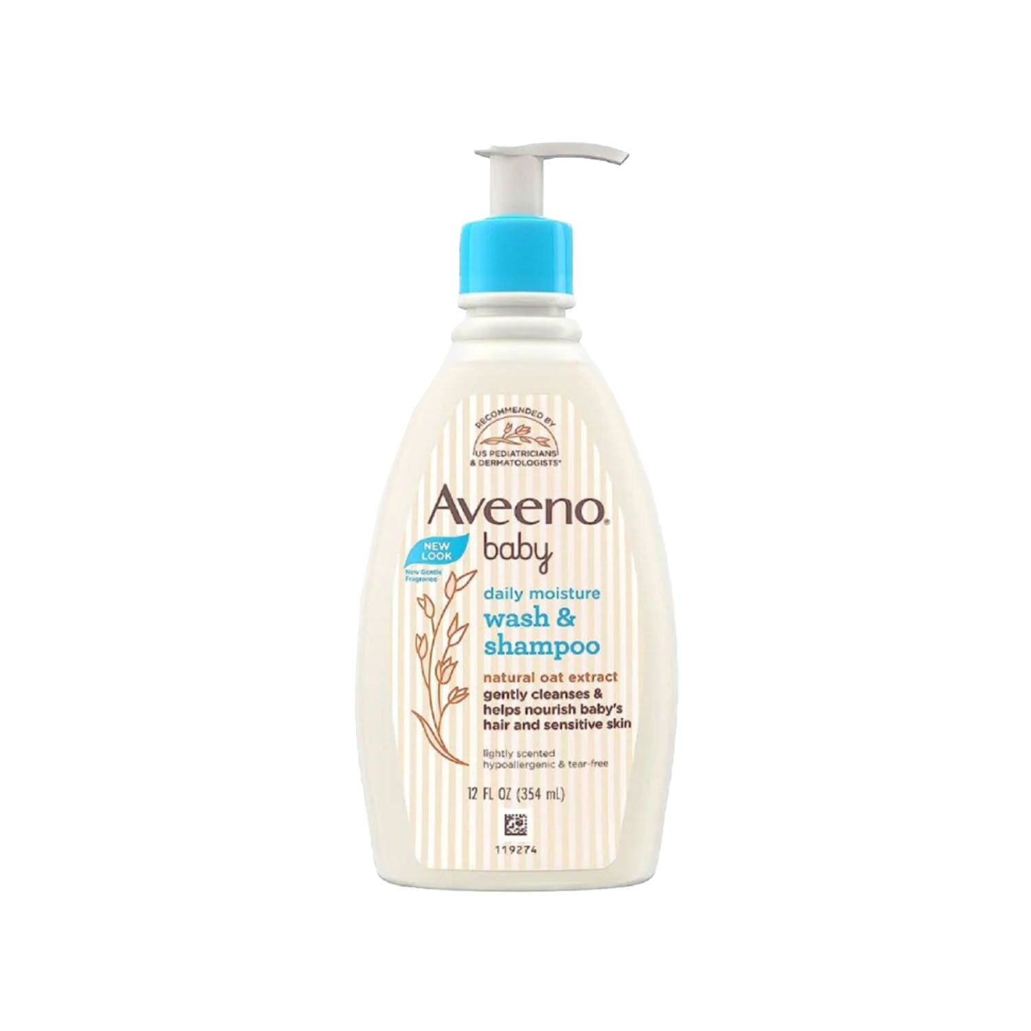 Aveeno Baby Daily Moisture Wash & Shampoo 354 ml
