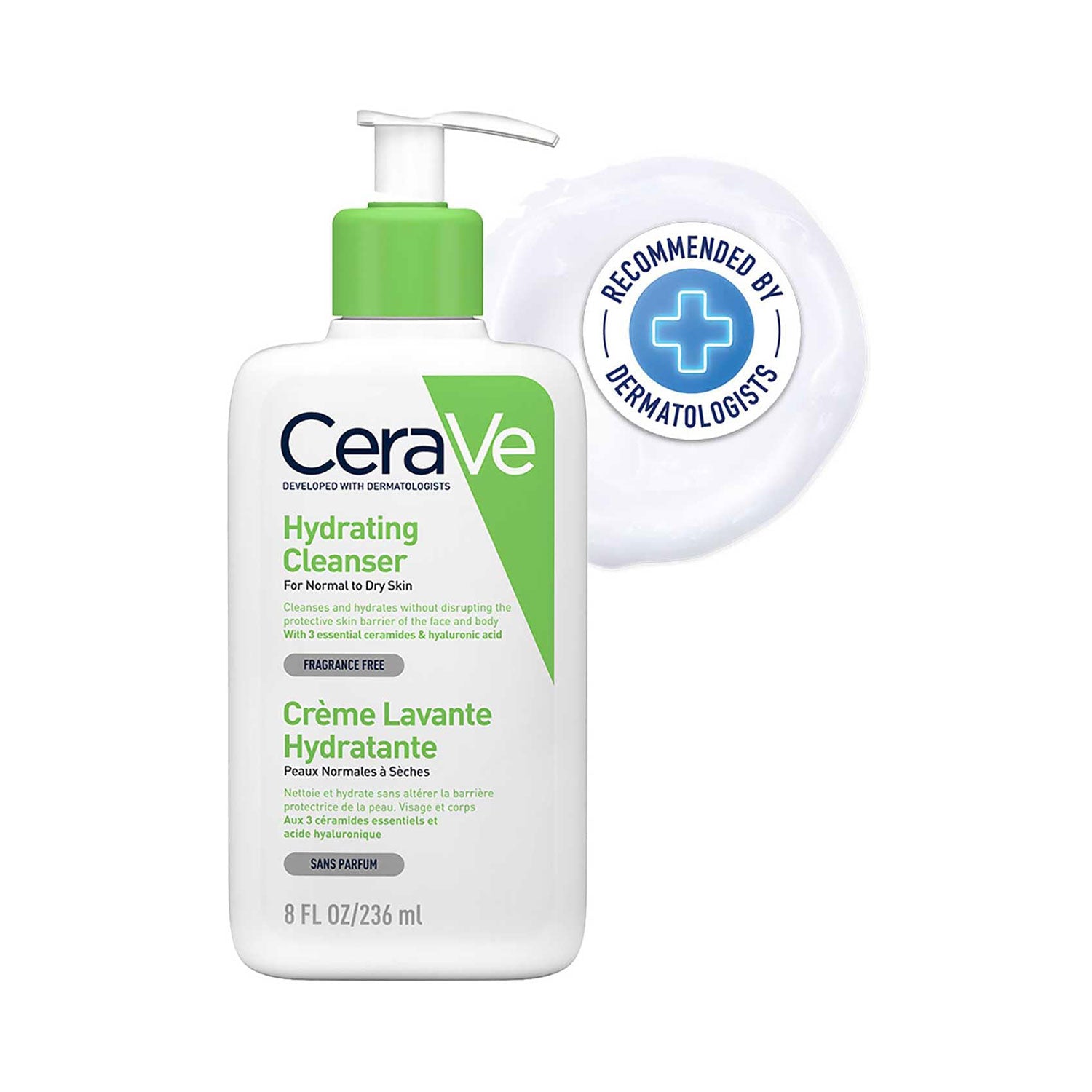 CeraVe Hydrating Non-Foaming Daily Facial Cleanser for Normal to Dry Skin 236 ml